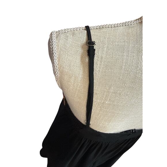 Impressions Dress Colorful Embroidered Top Slip Sun Dress Adj Spaghetti Straps M - Picture 8 of 12